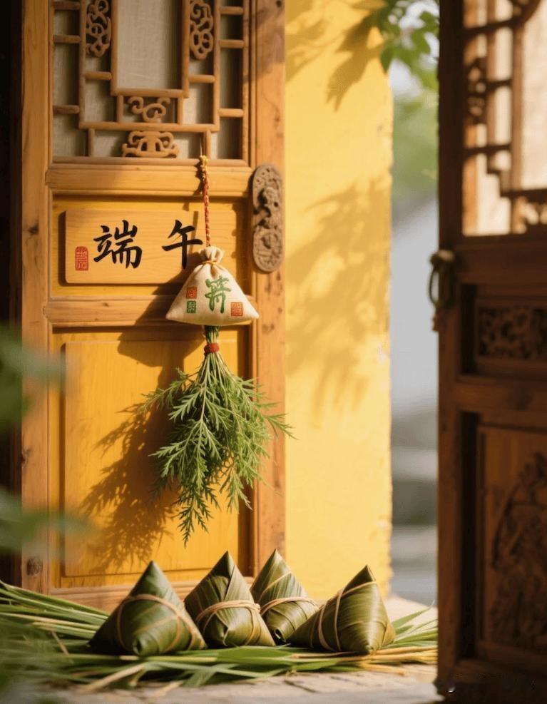 《七律·端午包粽有感》

青芦浸水满盆芳，
犹记当年灶下忙。
稚影随亲缠角粽，
