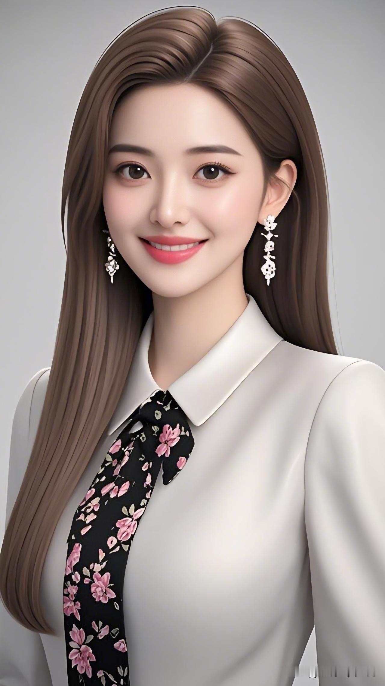 优雅白领风，粉色口红，精致耳环，完美妆容，职场女性魅力！💄👠💼什么样的美女