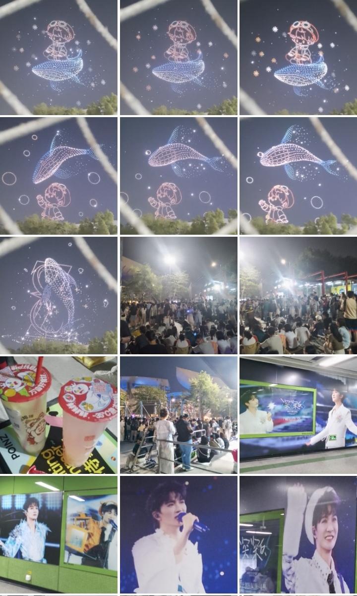现场直播，广州黄村站出来看演唱会，分享一下我拍的照片！