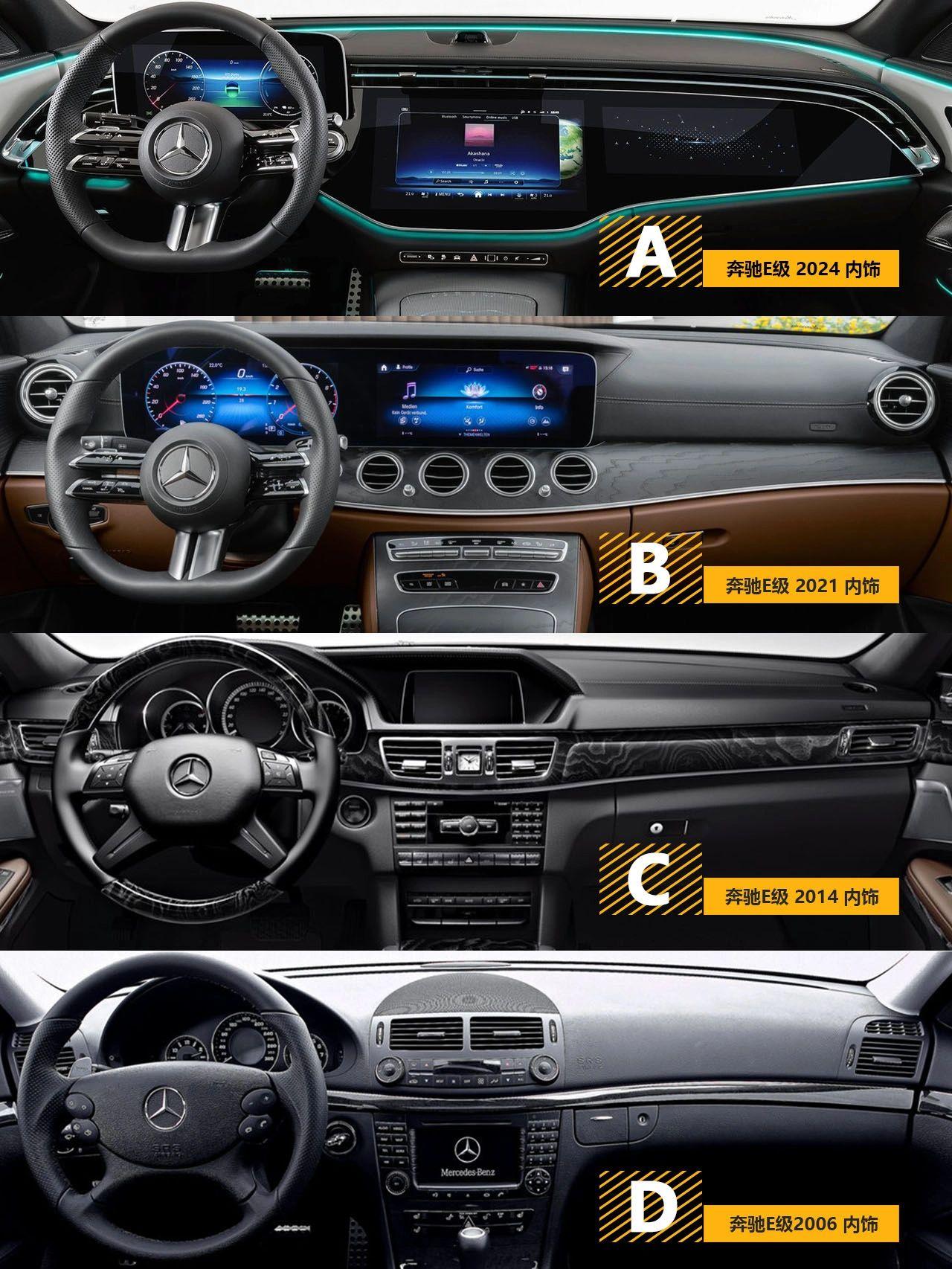 内饰从质感到时尚，你喜欢奔驰E的哪一款？
随着屏幕技术的不断升级迭代，我们来到了