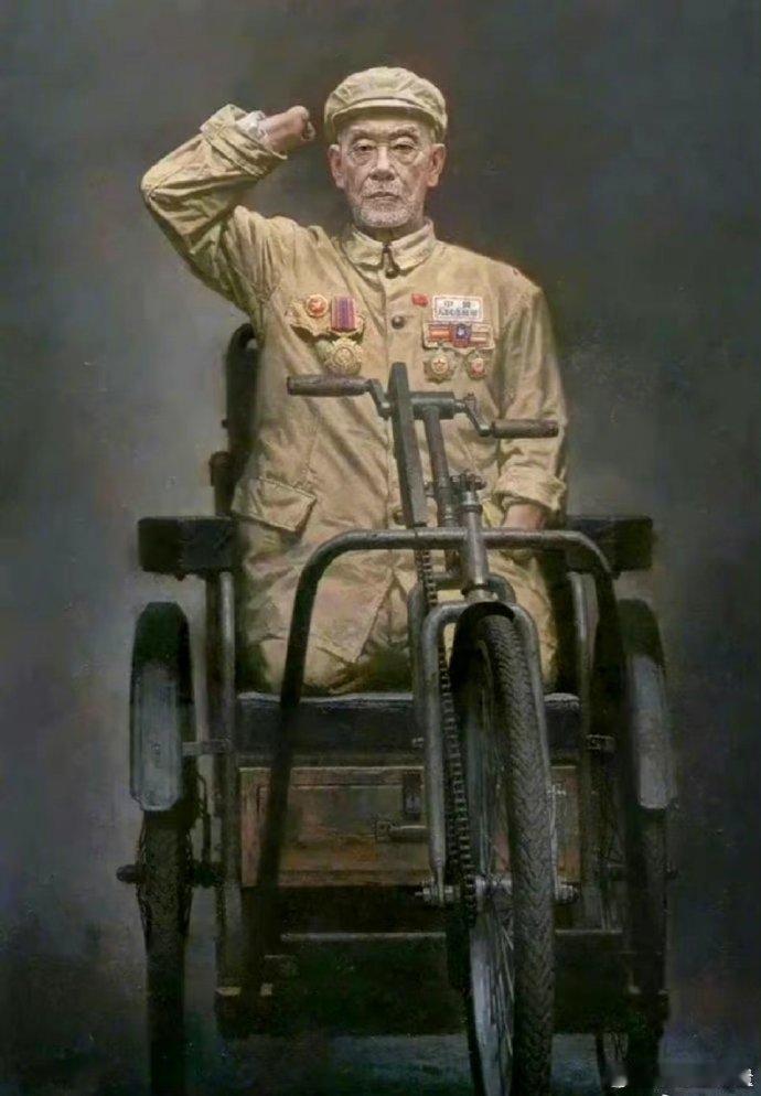 这不是剧照，这不是P图，这是长津湖战役的英雄，冰雕连幸存勇士周全弟！致敬英雄！！