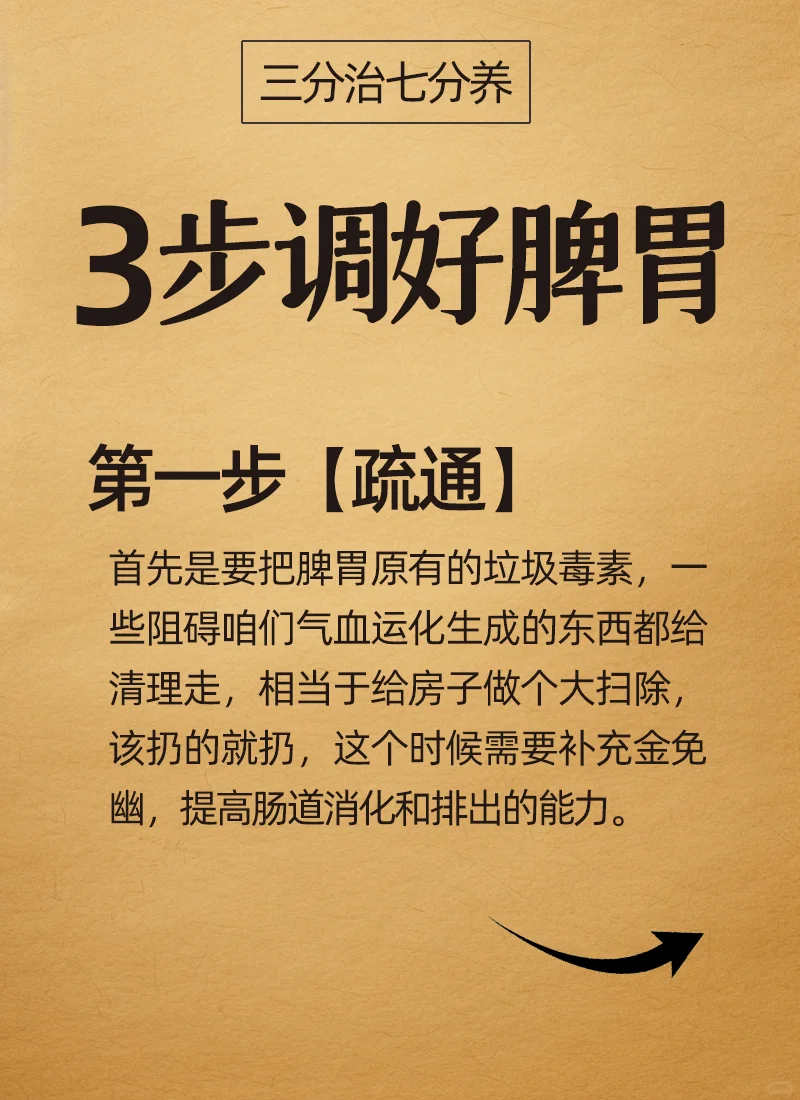 按照这3️⃣步顺序 就能调理好脾胃