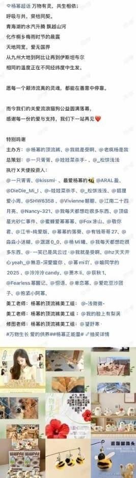 杨幂粉丝做公益🈶 ​​​