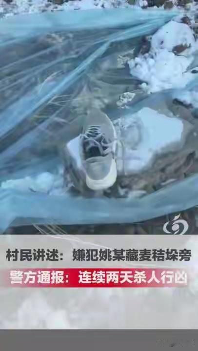 2县2天致2人死亡的嫌犯抓到了！现场留下一只鞋。他躲在一户村民的麦秸垛后面，被村