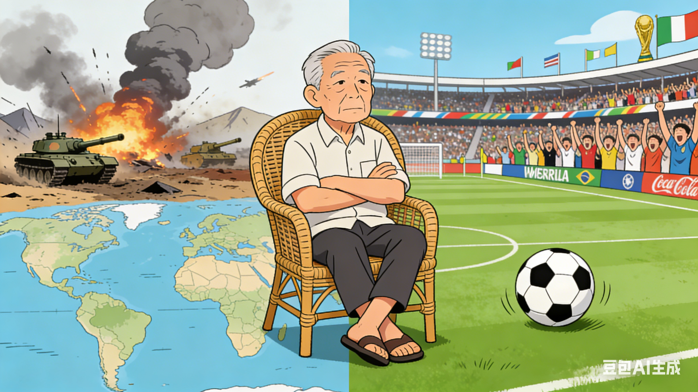 老中独善其身到了什么程度呢——既不参与世界大战，也不参与世界杯。 既不动手，也不