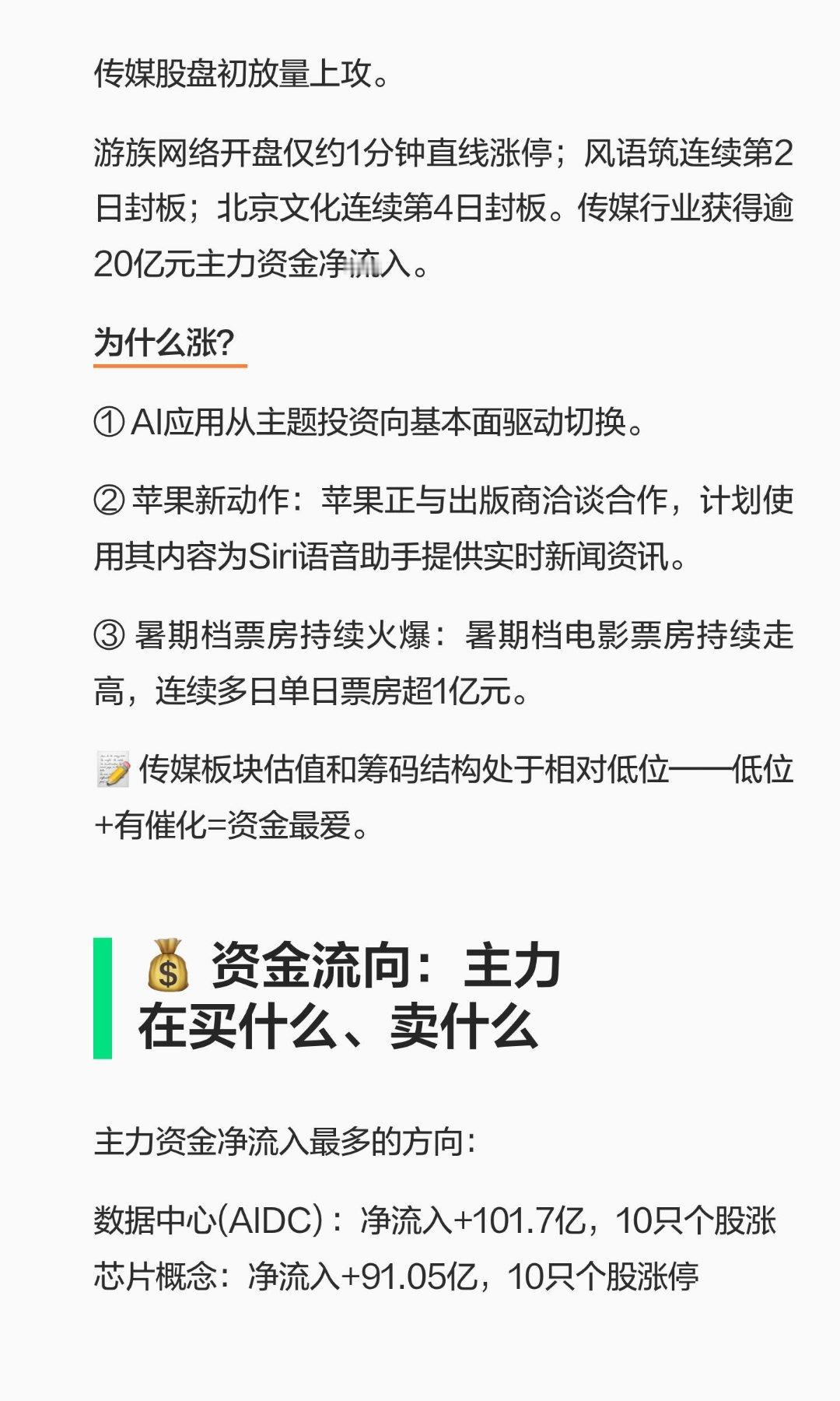 今天A股就这三个方向在涨！8月13日A股复盘！三大指数集体收红，创业板指涨1.6