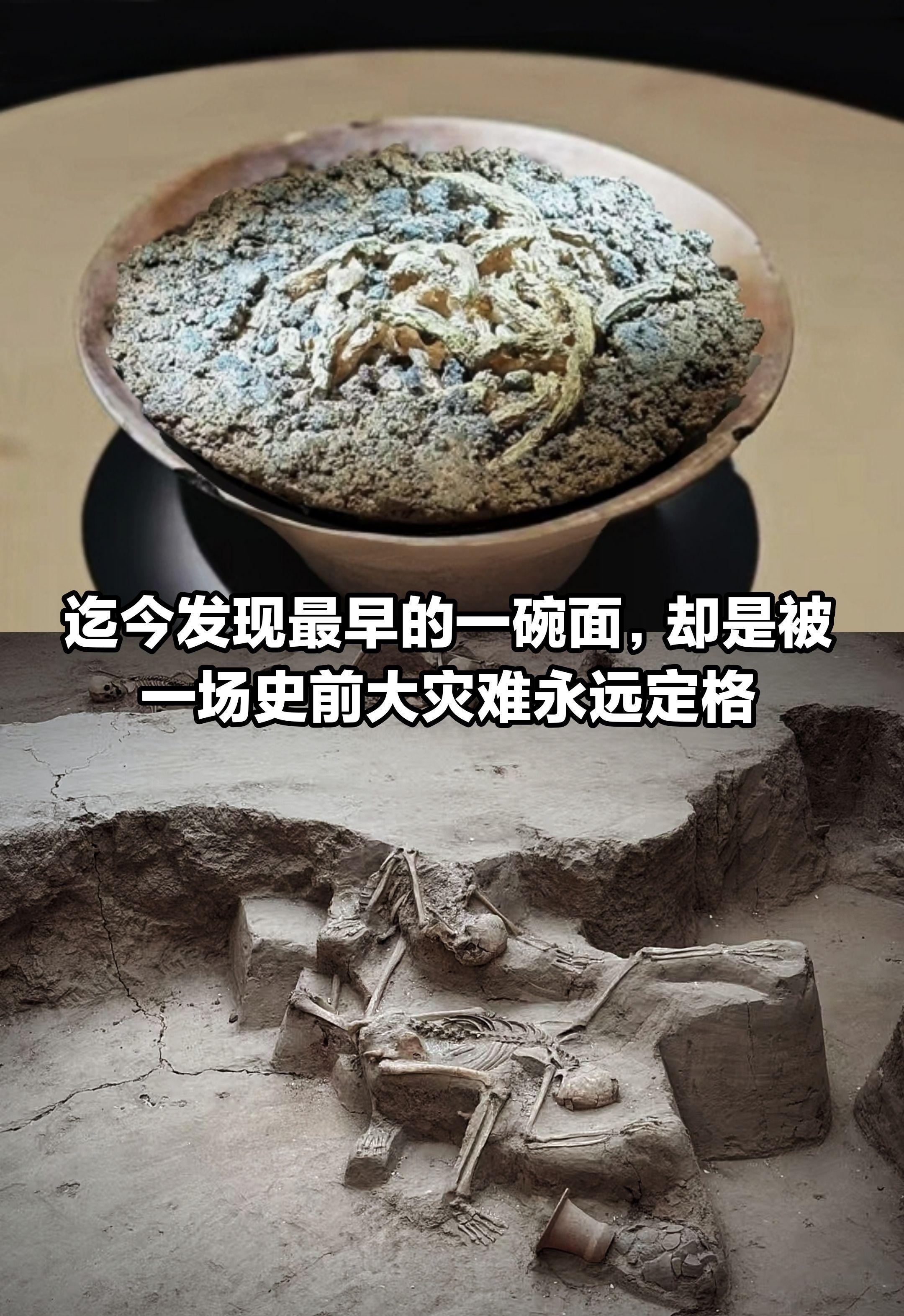 迄今发现最早的一碗面，出土于史前灾难遗址。