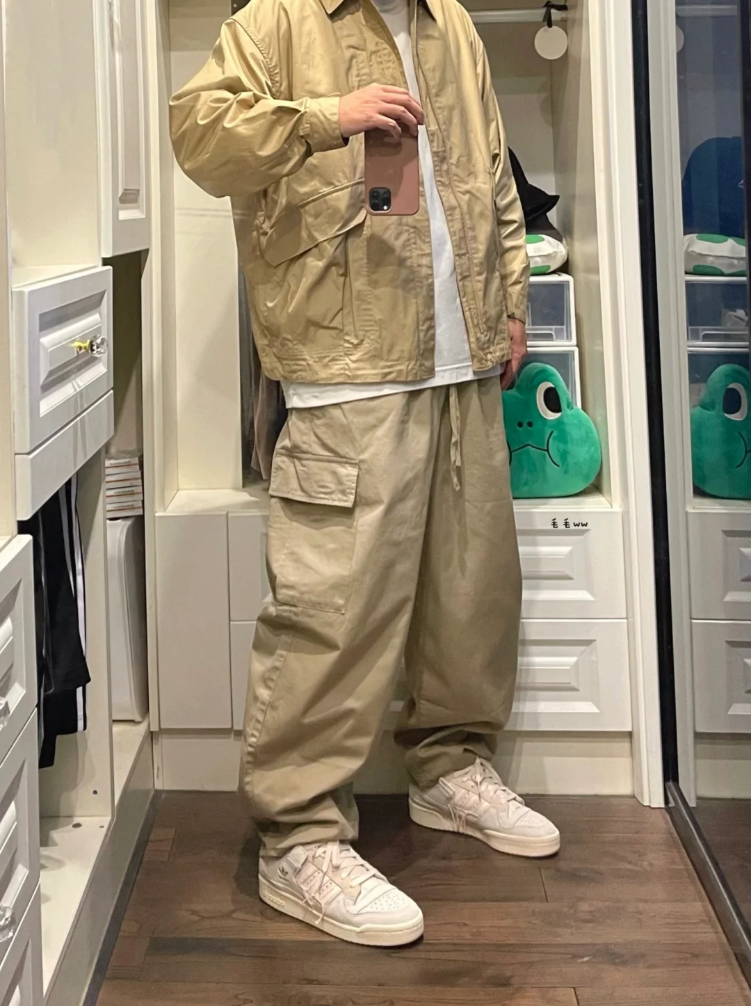 卡其色系｜工装裤穿搭