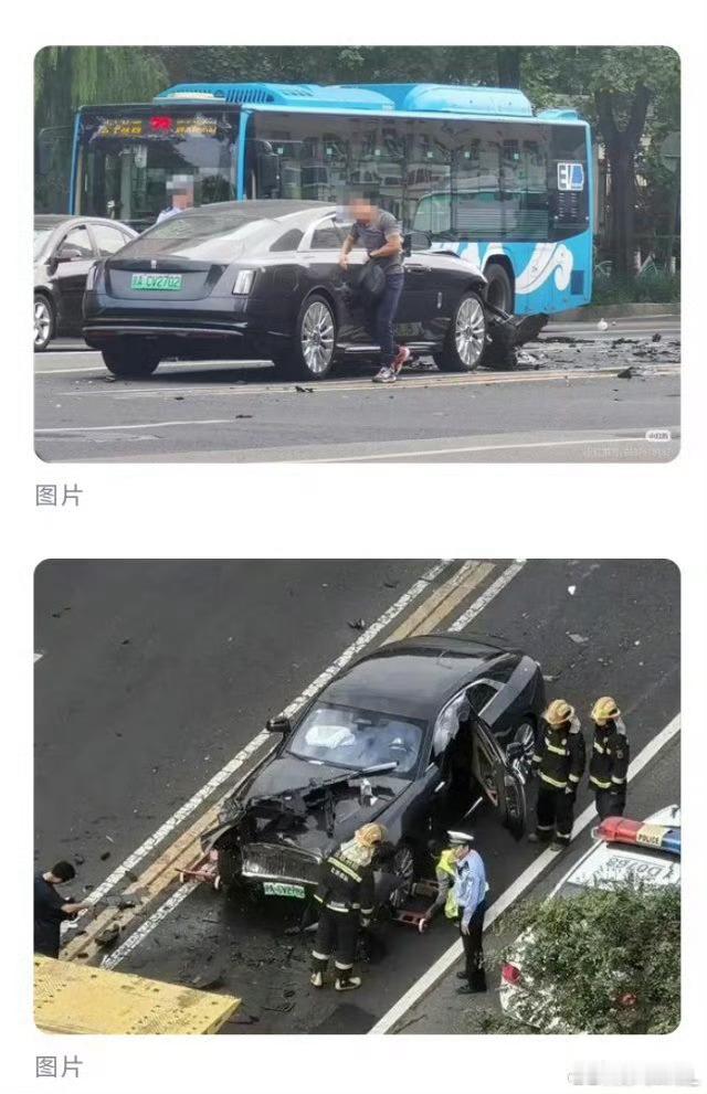 陈震劳斯莱斯车祸后发博两边人都没事就好等等交警，后面的一个正式事故报告看震哥早上