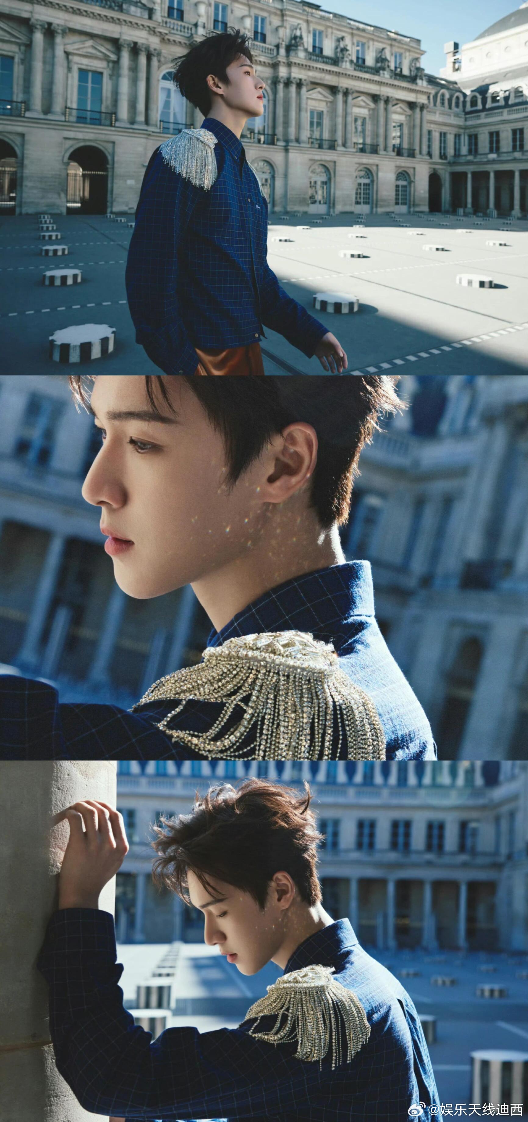 DIOR大秀李昀锐看秀造型来啦，好优雅的王子 今晚Dior2026秋冬大秀在巴黎