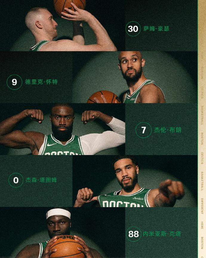 首发阵容：☘️豪瑟☘️怀特☘️布朗☘️塔图姆☘️克塔波士顿凯尔特人 ｜Diffe