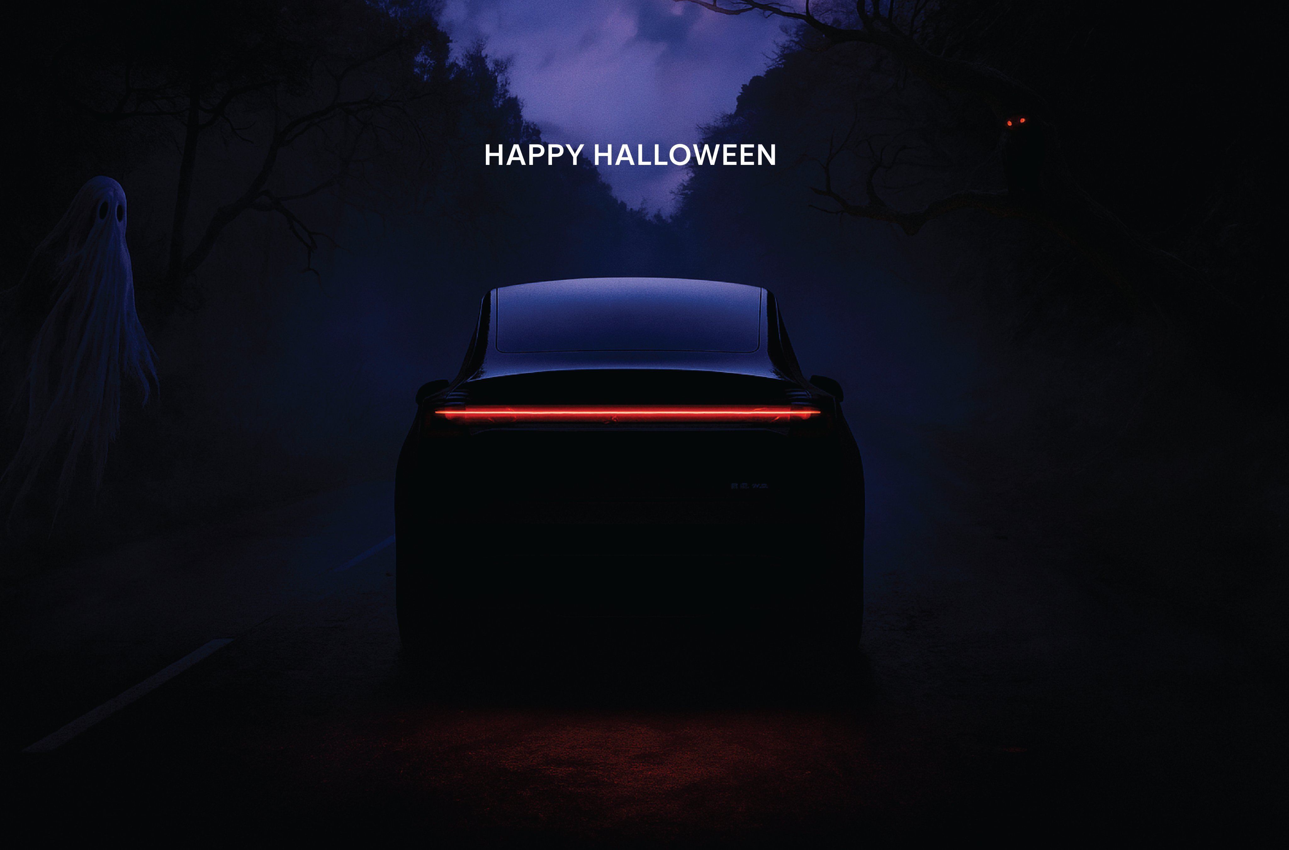 特斯拉泰国的万圣节海报 ​​​