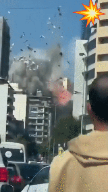 不顾停火协议，鱿鱼50架战机10分钟倾泻160枚炸弹，对贝鲁特平民区进行开战以来