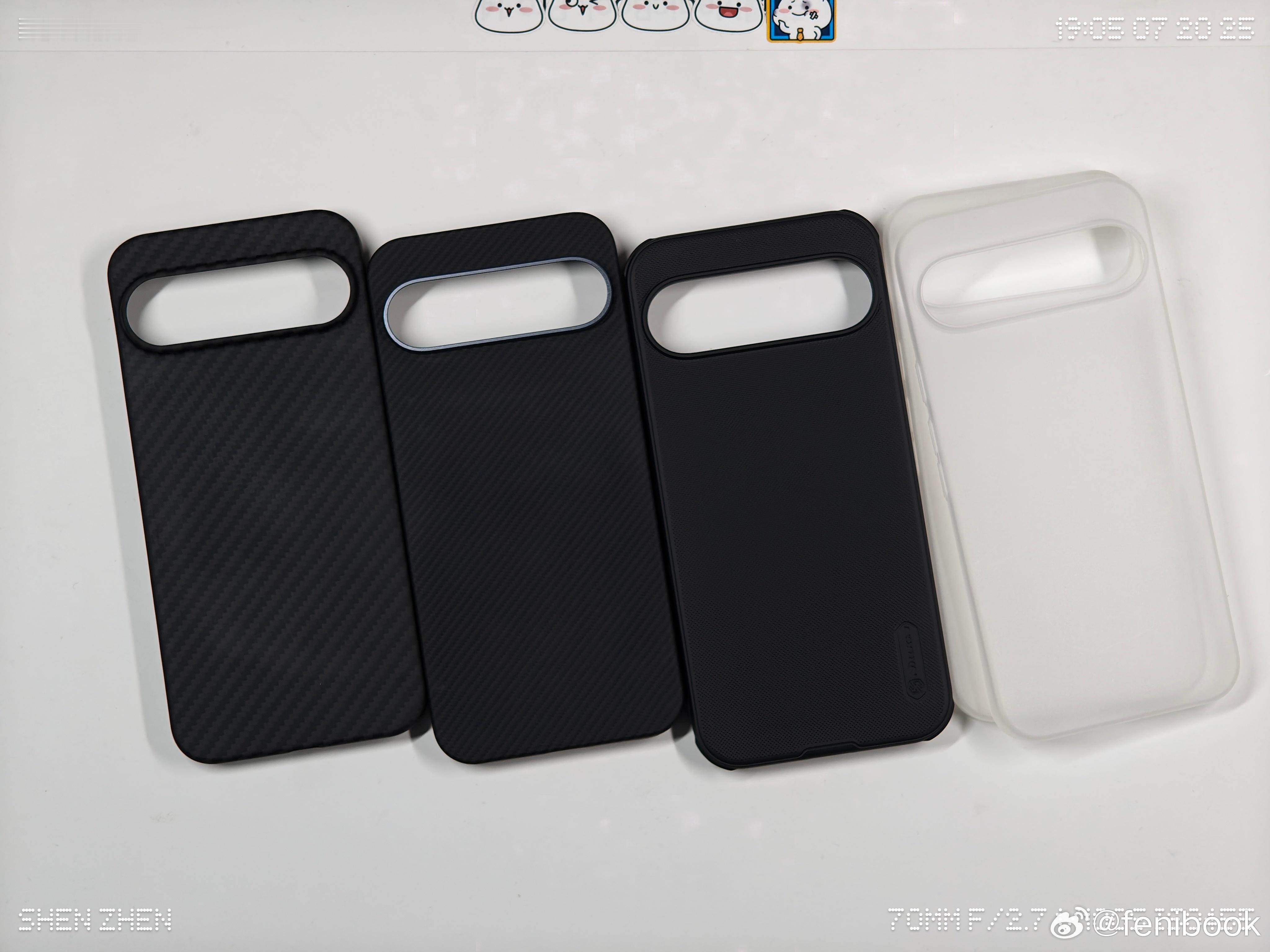 我决定裸奔了，这一堆谷歌Pixel 9 Pro XL的手机壳都不要啦，两个凯夫拉