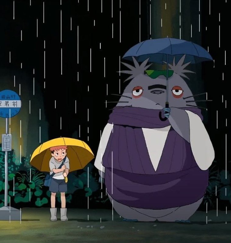 吉卜力x咒术回战  虎杖悠仁&龙猫 ​​​