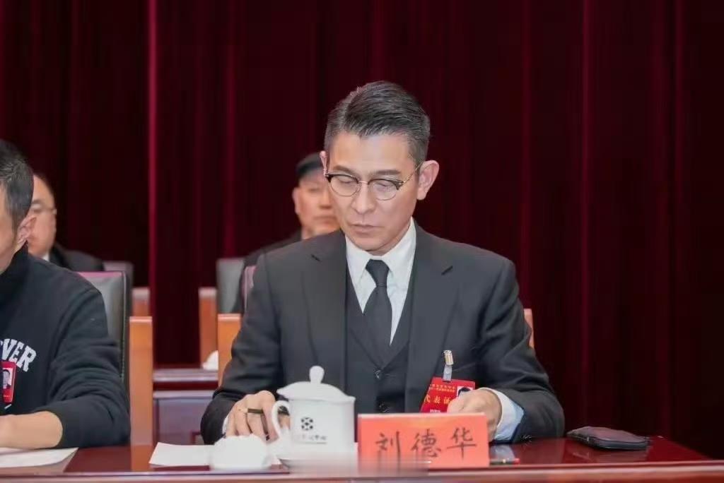 身为中国影协副主席的刘德华先生，一身沉稳大气的气场扑面而来。自带一身端庄得体、从