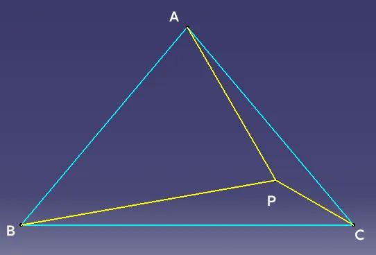 构造正三角形求角度
如图一，△ABC中，∠ABC=∠ACB=50°，P为三角形内