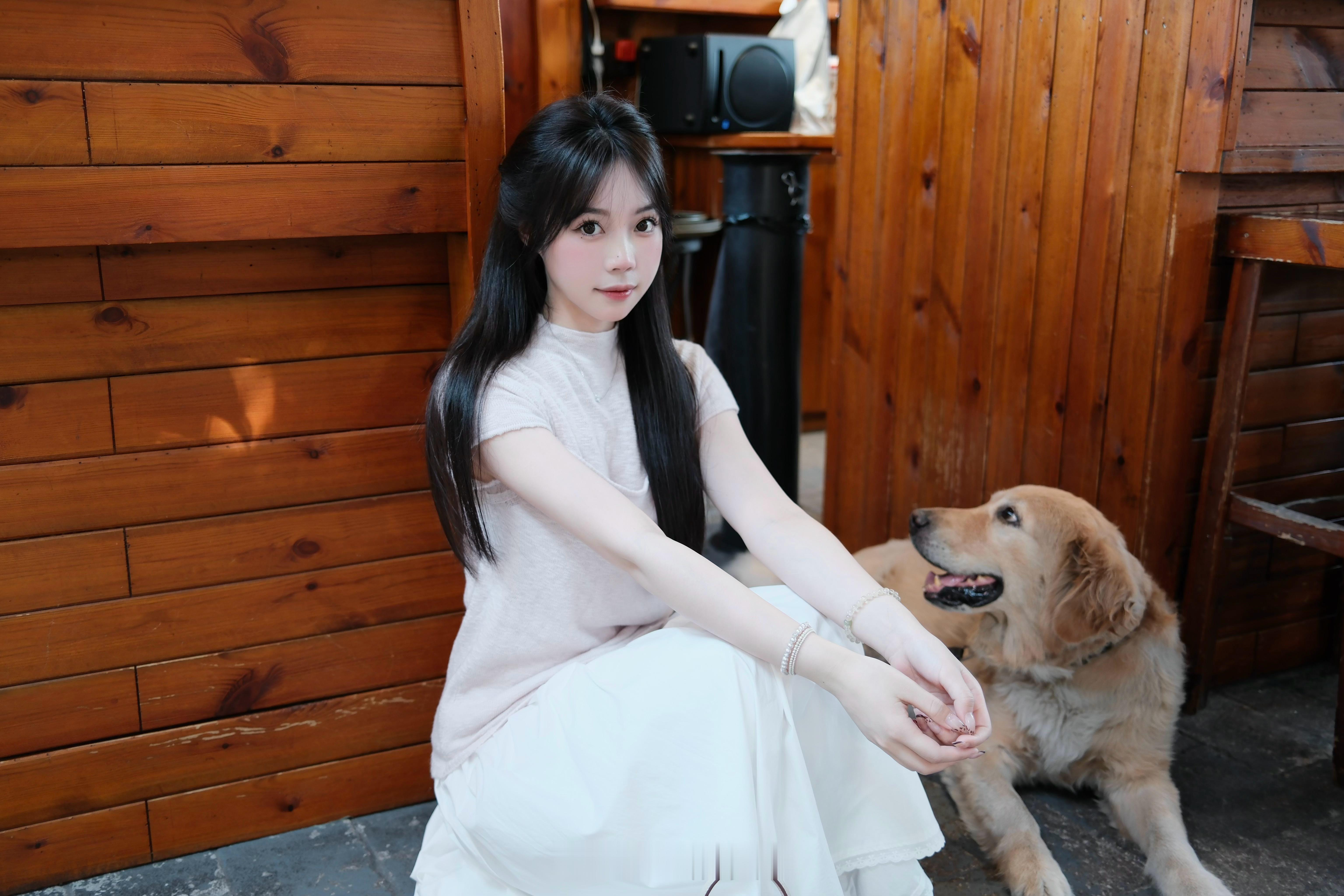 fuji📷乖乖女🩰🐰【韩女羊毛短袖吊带组】 ​​​