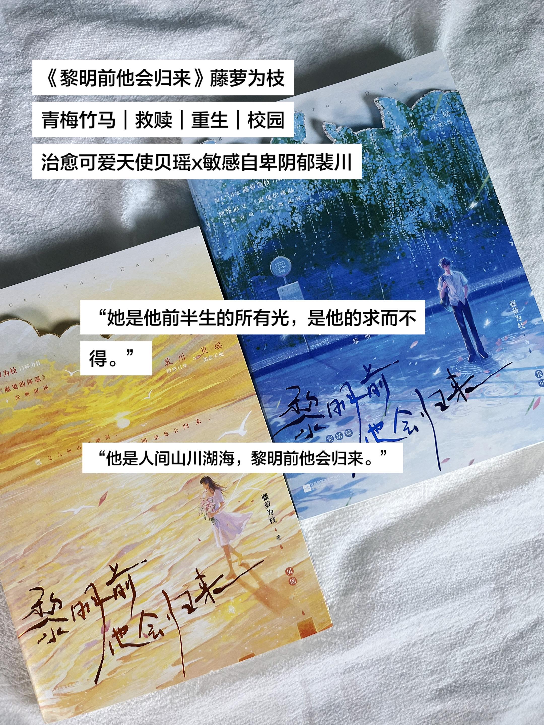 《黎明前他会归来》藤萝为枝 青梅竹马｜救赎｜重生｜校园 治愈可爱天使贝...