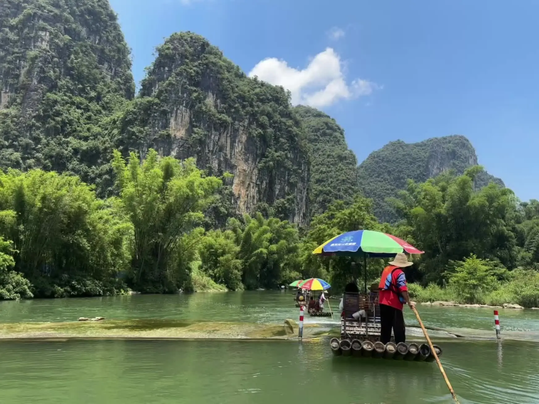 一句甲天下我便到了桂林 桂林阳朔 竹筏漂流 大自然的魅力