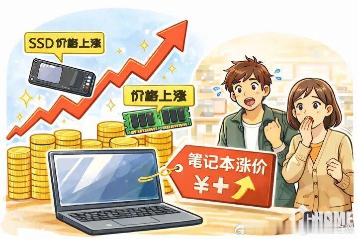 电脑涨价20%市场人流空荡荡 受全球供应链紧张和芯片成本上升影响，主流笔记本品牌