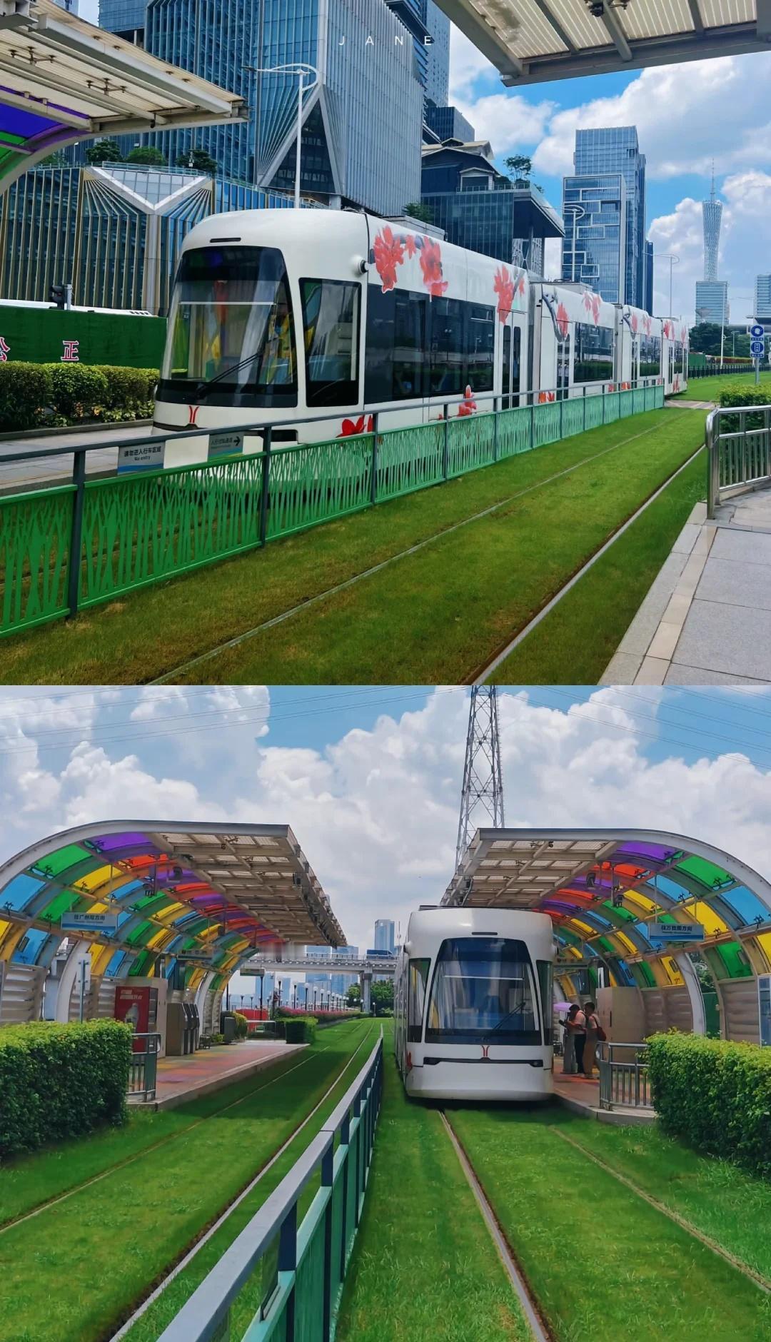 有些风景，自己亲身才能感受🚄
叮叮.开往广州塔🗼的列车已到达！五一假期有轨电