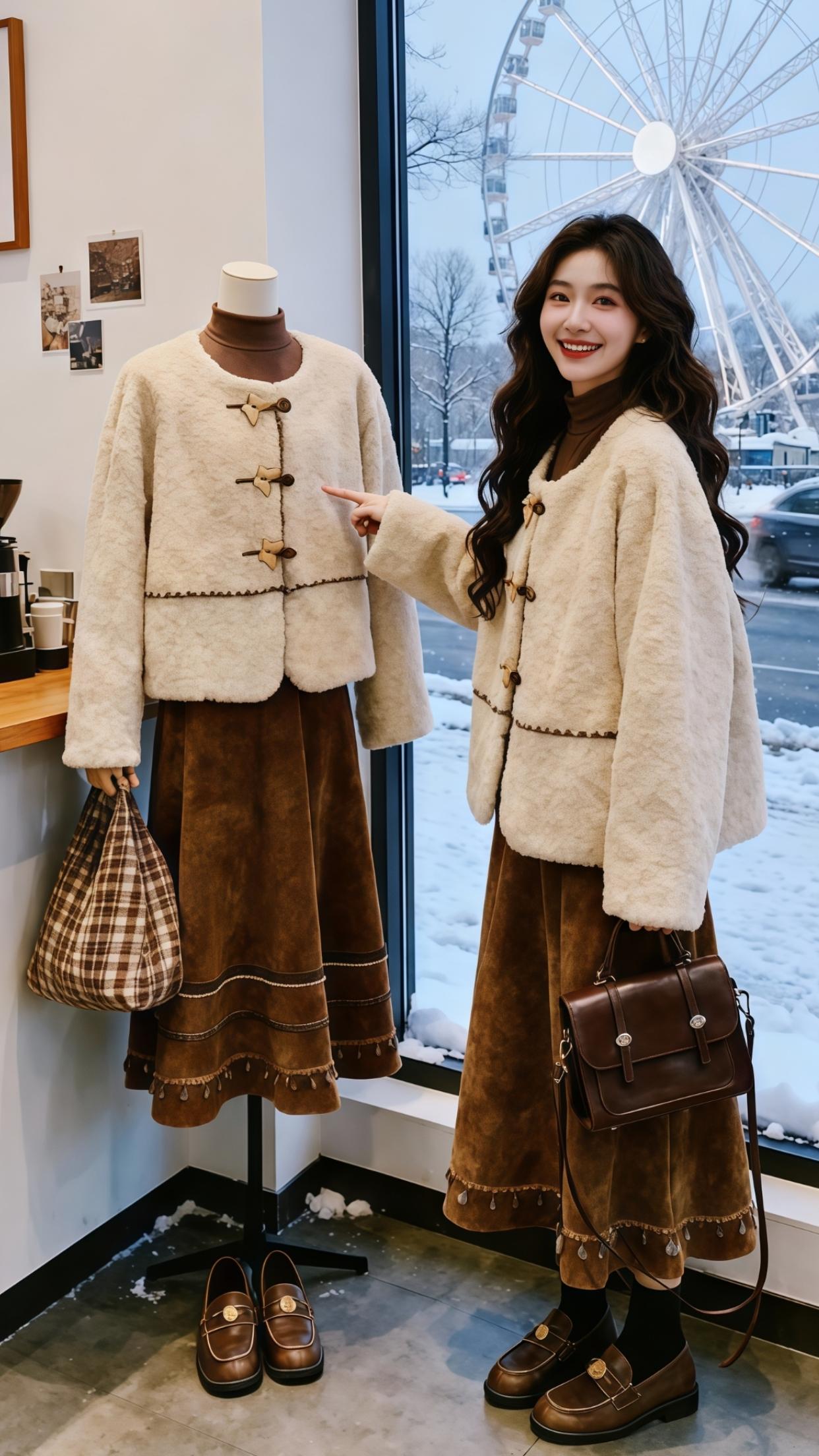 精致穿搭 名媛气质 女神范 复古穿搭 冬季搭配