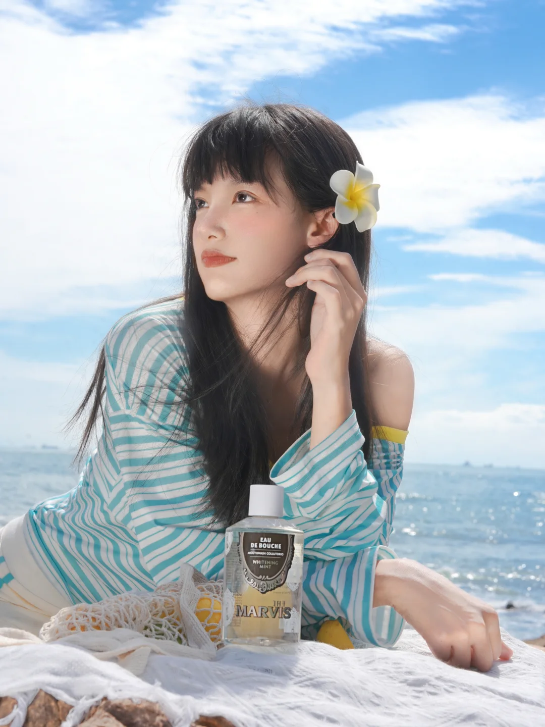 海风吹来薄荷柠檬味的夏天🍋