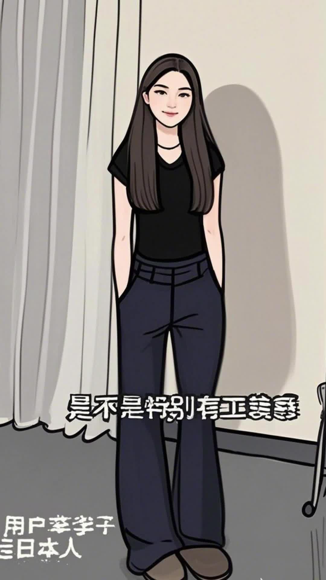 不愧是我的入夏神裤！ 一键修改弯腿小粗腿！直筒阔腿版型上身显高显瘦显腿...