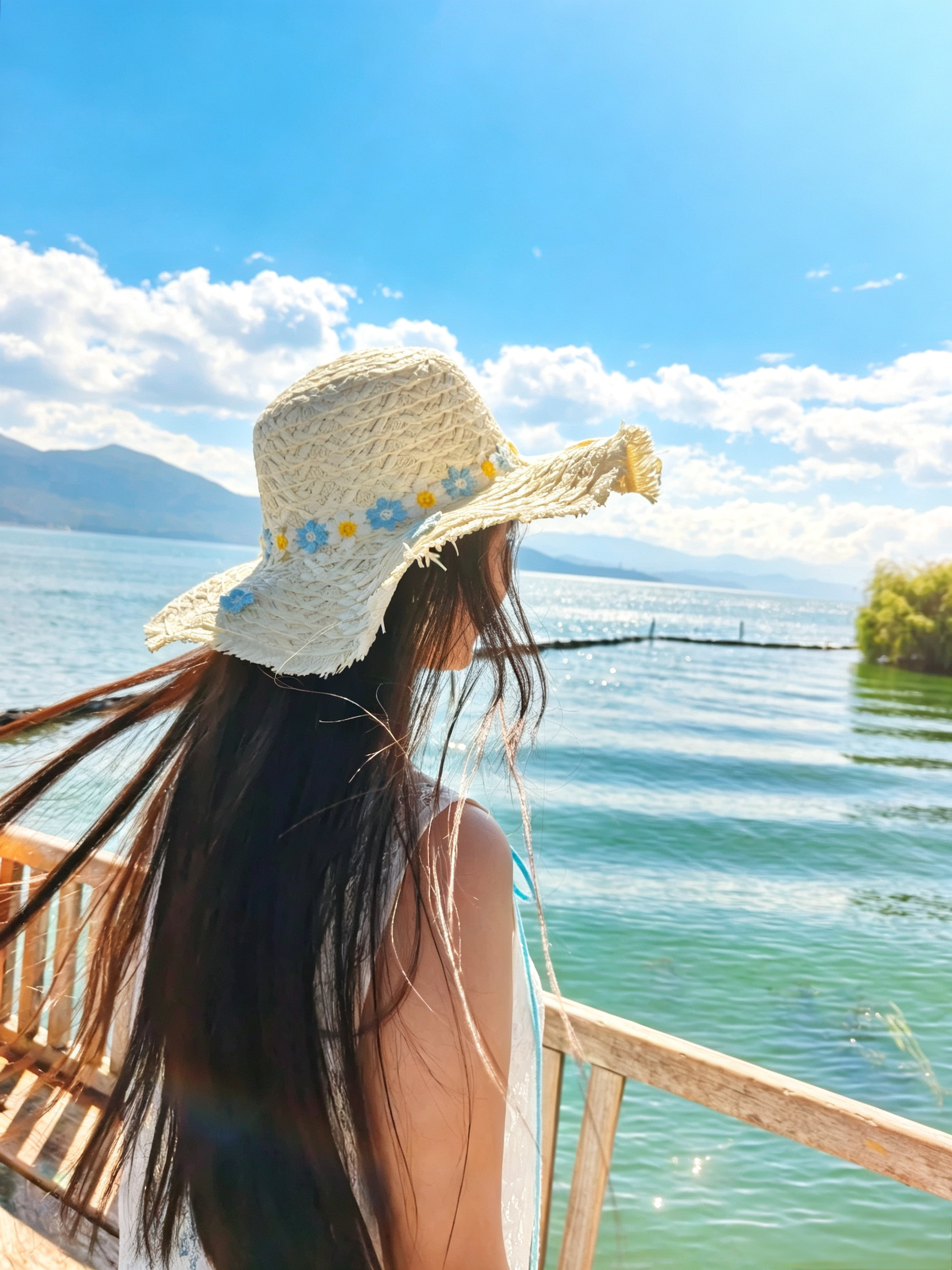 一不小心在洱海邂逅了“宫崎骏的夏天”，太治愈了！今天和小伙伴从“才村码头”，骑电