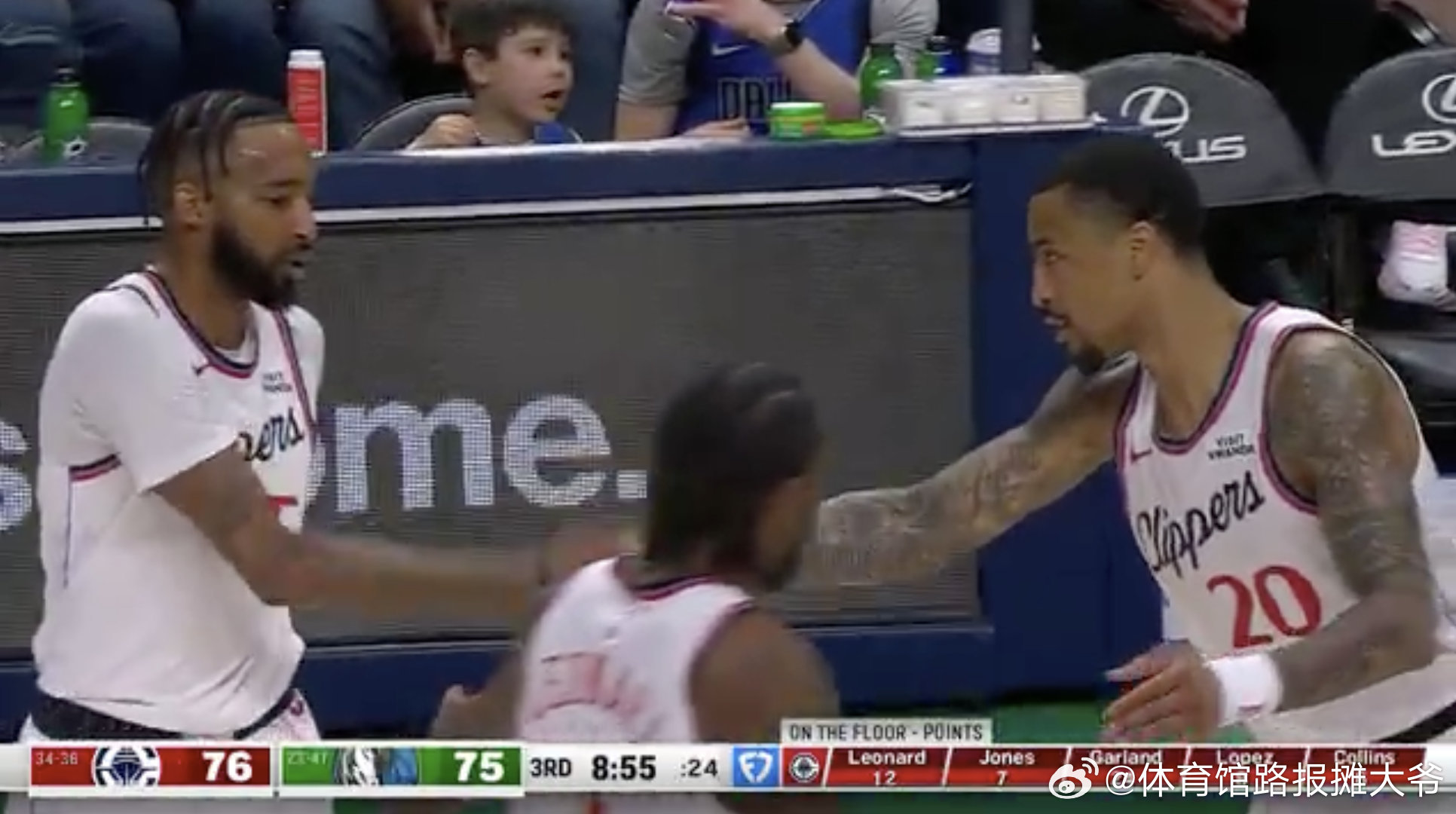 反超啦！！！！！！！！！！！！！快船vs独行侠  cr：洛杉矶快船 