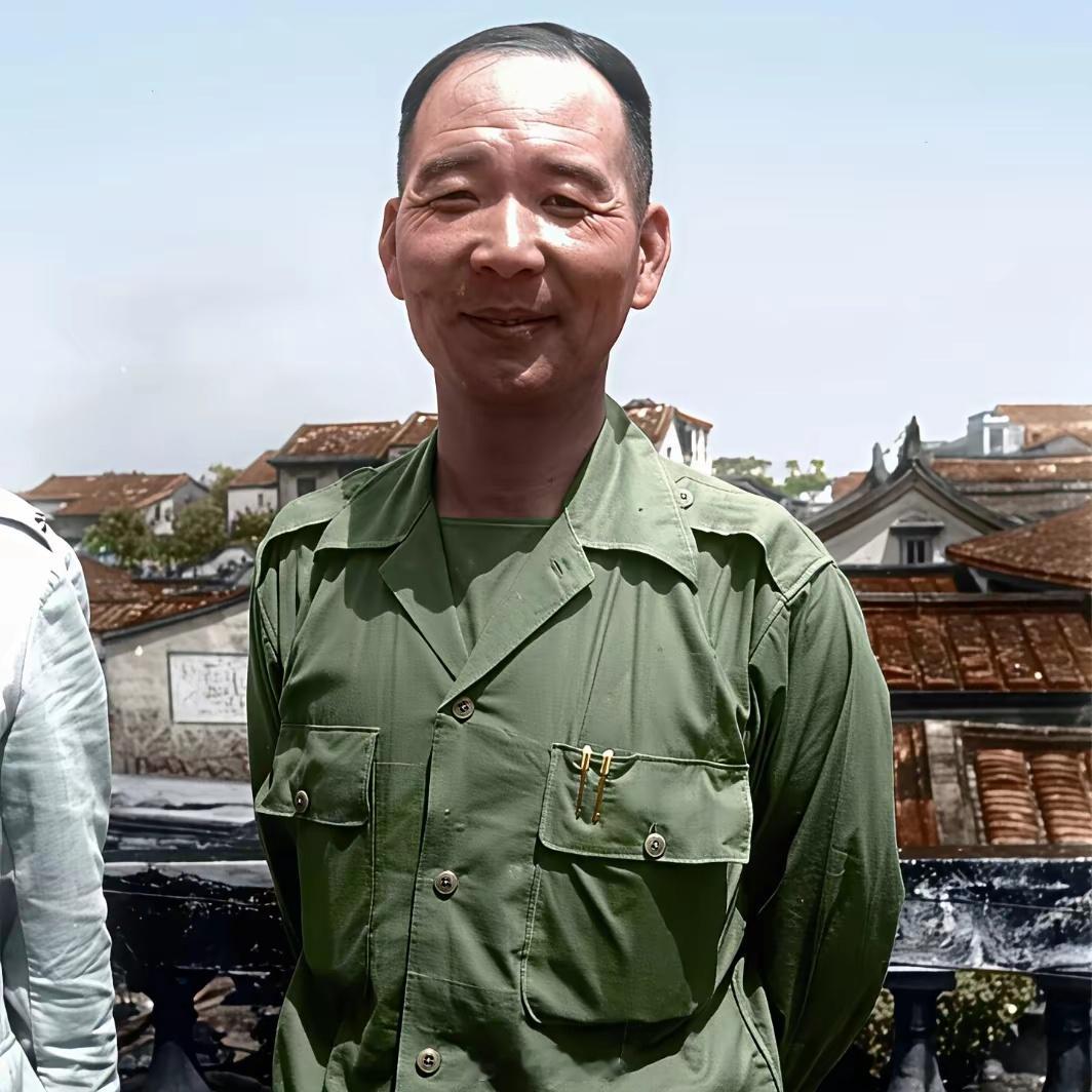 五十年代，胡琏在金门岛上。