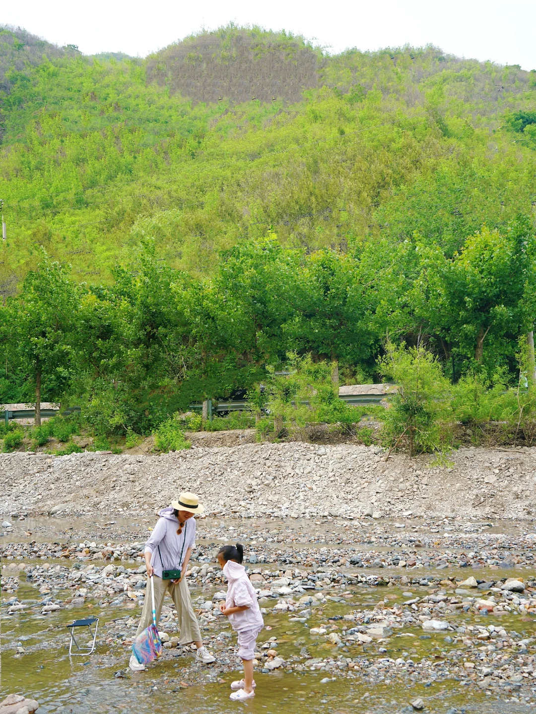 长城脚下免费露营烧烤地|玩水捉鱼捉蝌蚪