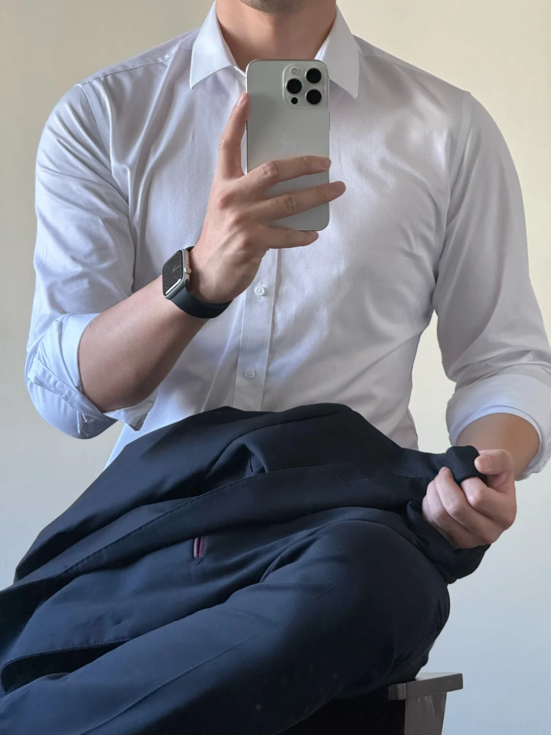 ootd 试试新衬衫