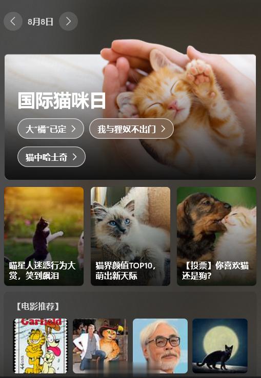 #很喜欢今年的8月8# 今天是国际猫猫日[笑cry] ​​​