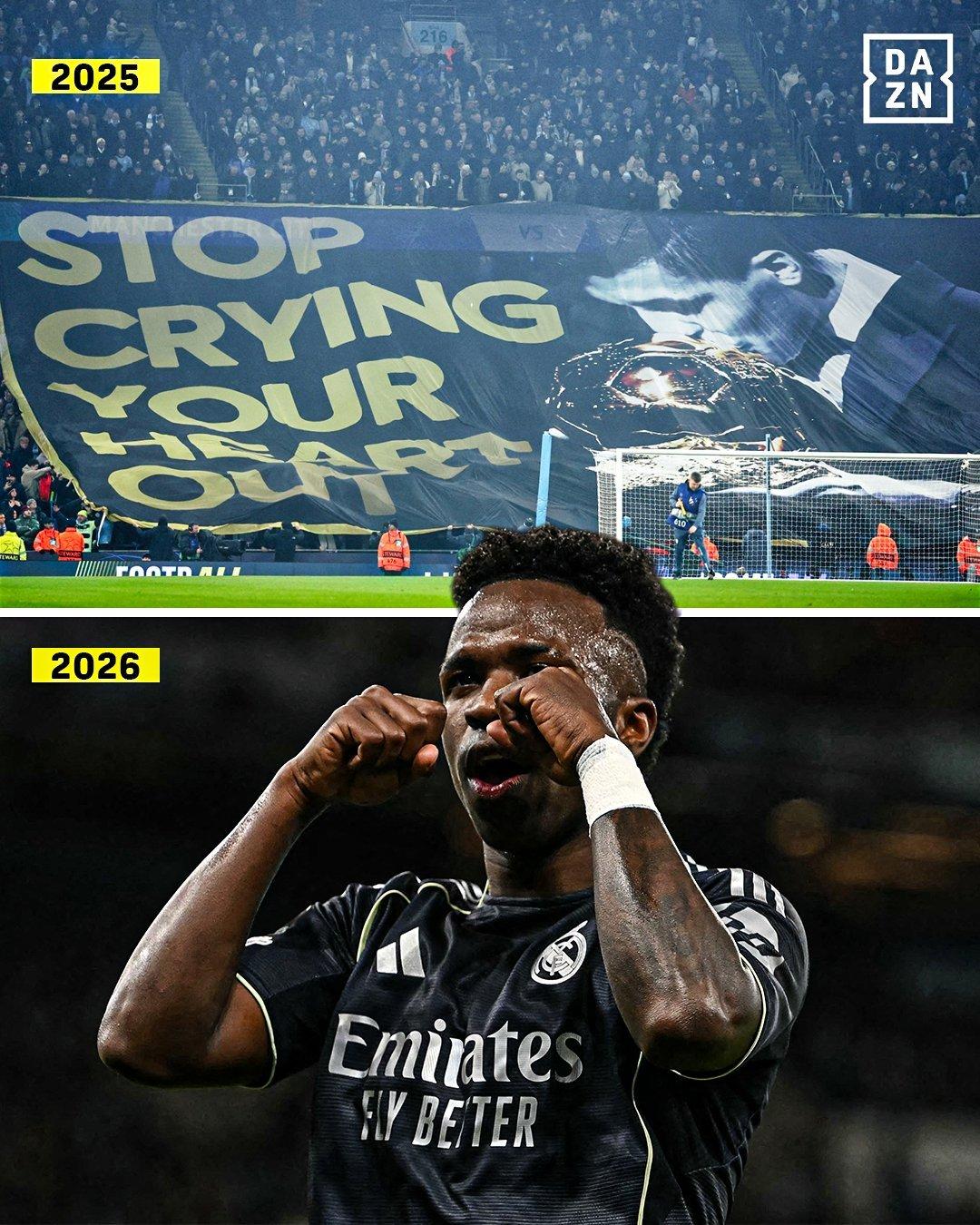 欧洲转会新闻！
★道德绑架！
维尼修斯总是能做出一些招人恨的事情，在打进第一球之