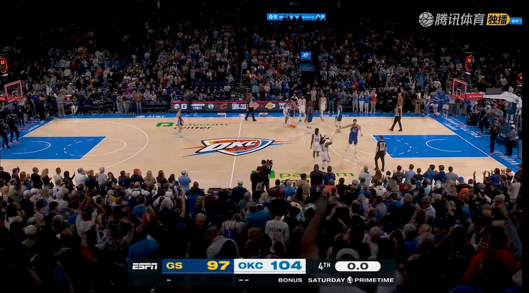 今天有点可惜，不过残阵打成这样也足够惊喜，静等主力回来以后的勇士，也恭喜雷霆成为