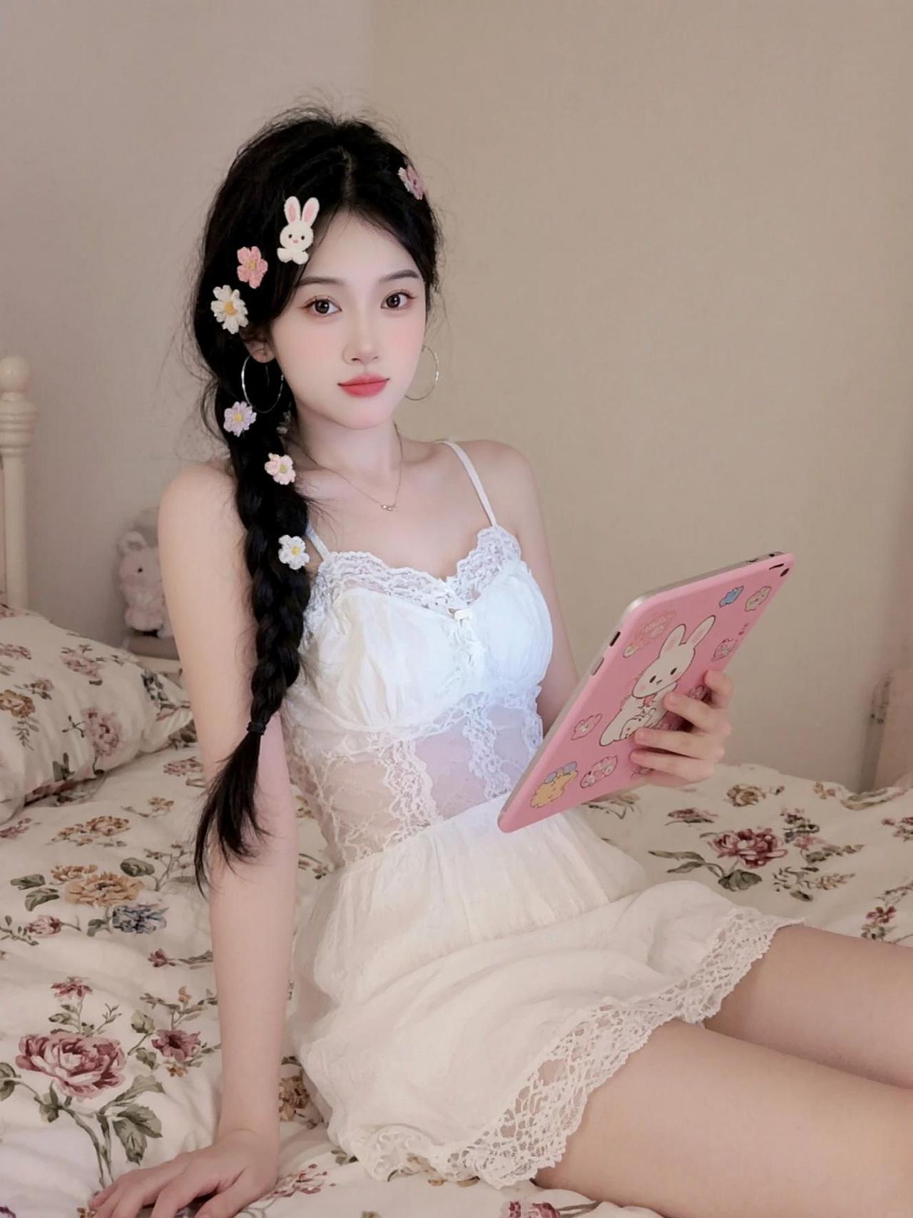 AI日系蕾丝写真 抖音ai创作 抖音玩法合伙人计划。