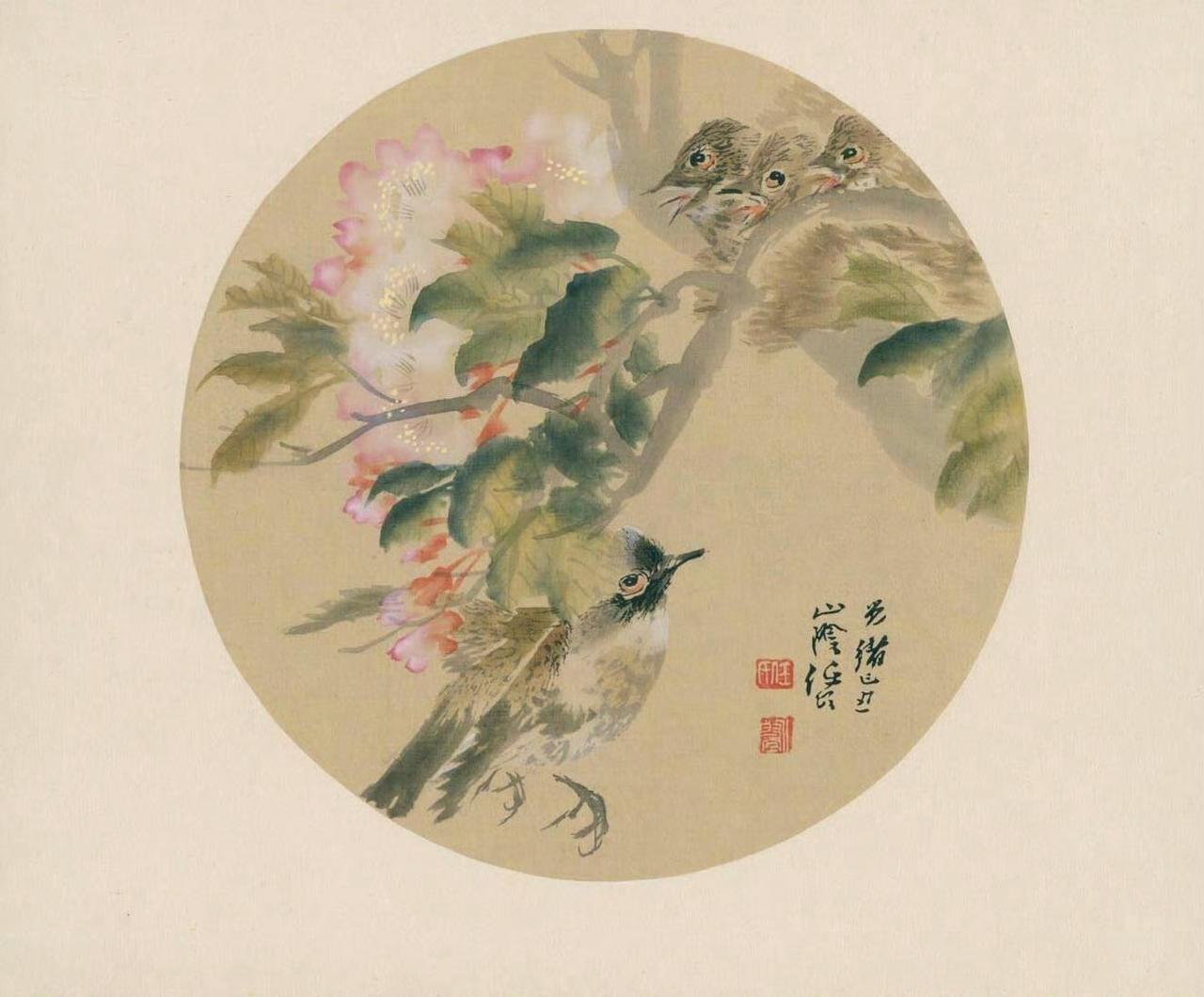 【一把小圆扇为何拍出十万？深度解析任伯年花鸟团扇艺术】
圆形纨扇，是古代文人随身