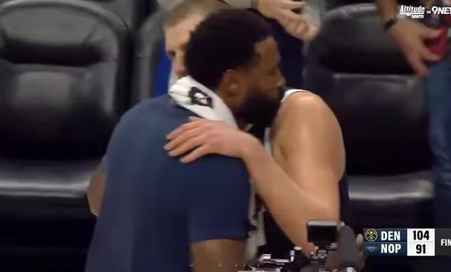 又来了！约基奇和小乔丹赛后再次上演贴面礼10月29日讯 今日结束的NBA常规赛，