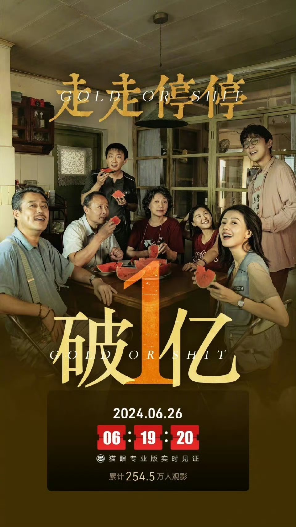 走走停停新人导演团队，小成本轻喜剧竟然能坡亿，那些大制作大明星流量，没破亿的，真