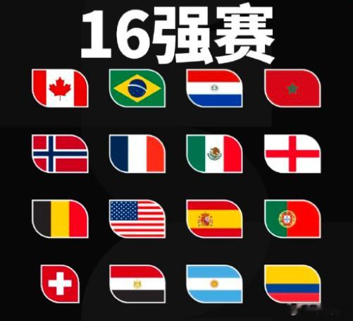 【最新世界杯夺冠赔率】7月4日，美加墨世界杯1/16决赛结束，16强队伍产生。赛