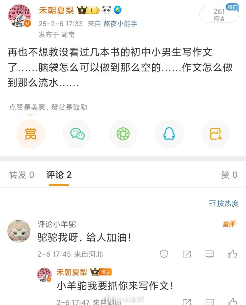 这个小羊驼真可爱 