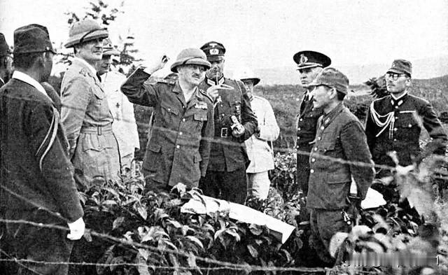 1942 年 3 月 25 日，芬兰、罗马尼亚、意大利和德国武官代表团访问日本占