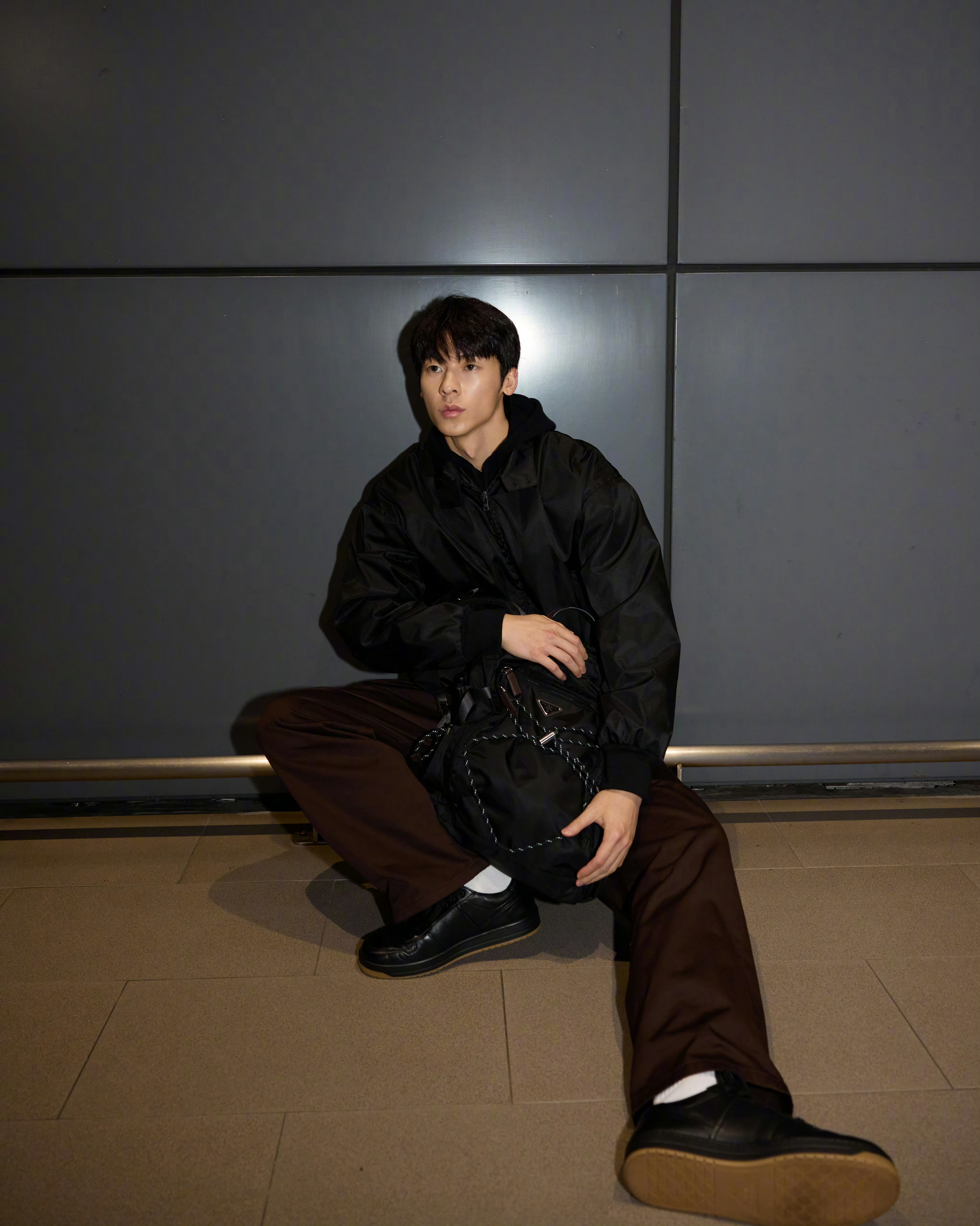 许光汉✖️PRADA 2026秋冬男装大秀出发 ✈️米兰男装周男装周