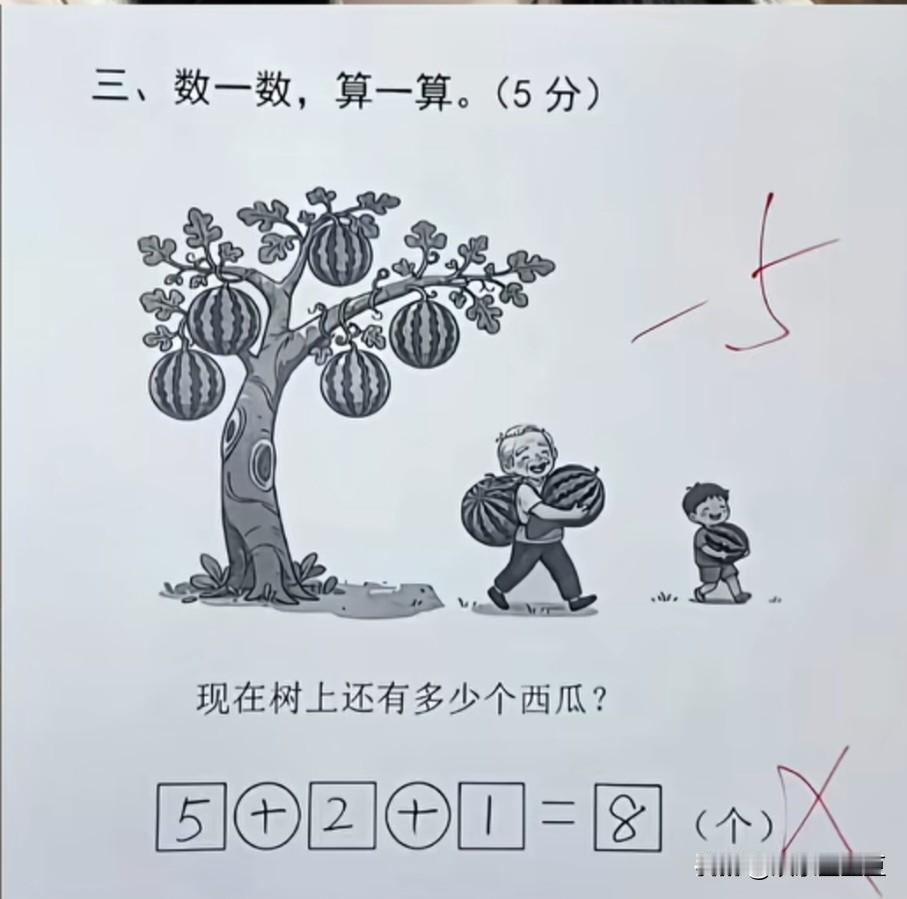 测试一下你的数学水平，你觉得答案应该是什么？
没想到一年级的题目都这么烧脑，用常