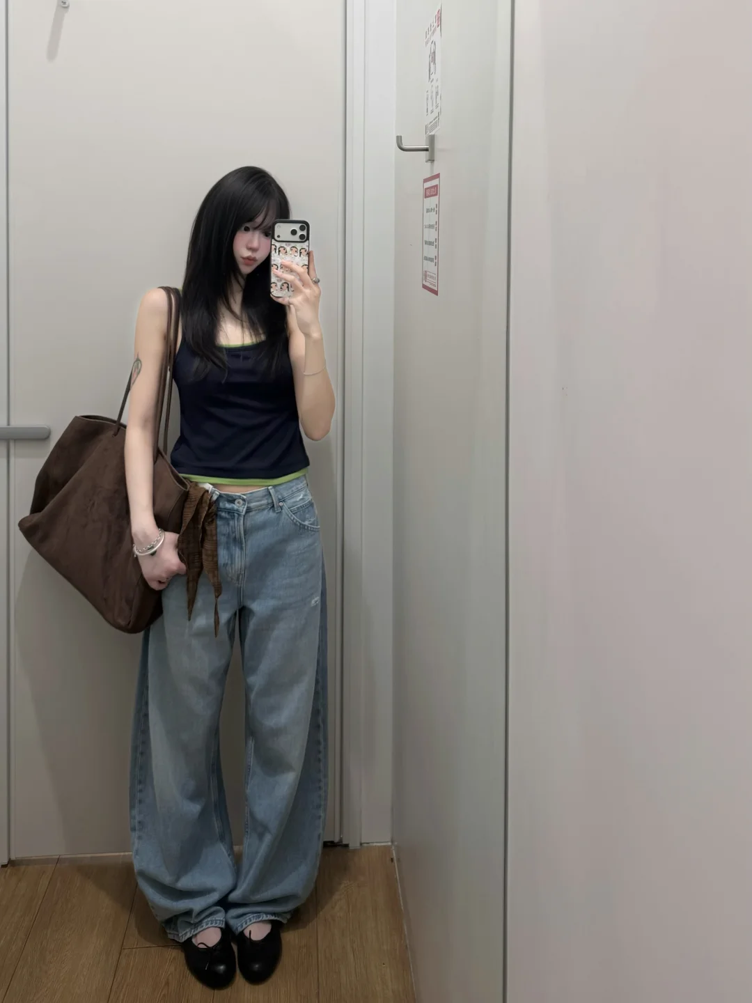 优衣库韩女美学这一块🩵简单干净蓝色好松弛