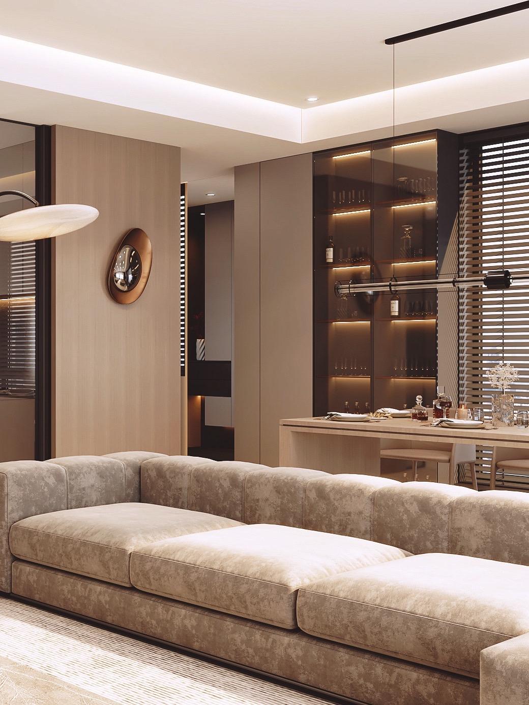 • 𝑳𝒀 𝑫𝑬𝑺𝑰𝑮𝑵 新作、别墅一层空间设计