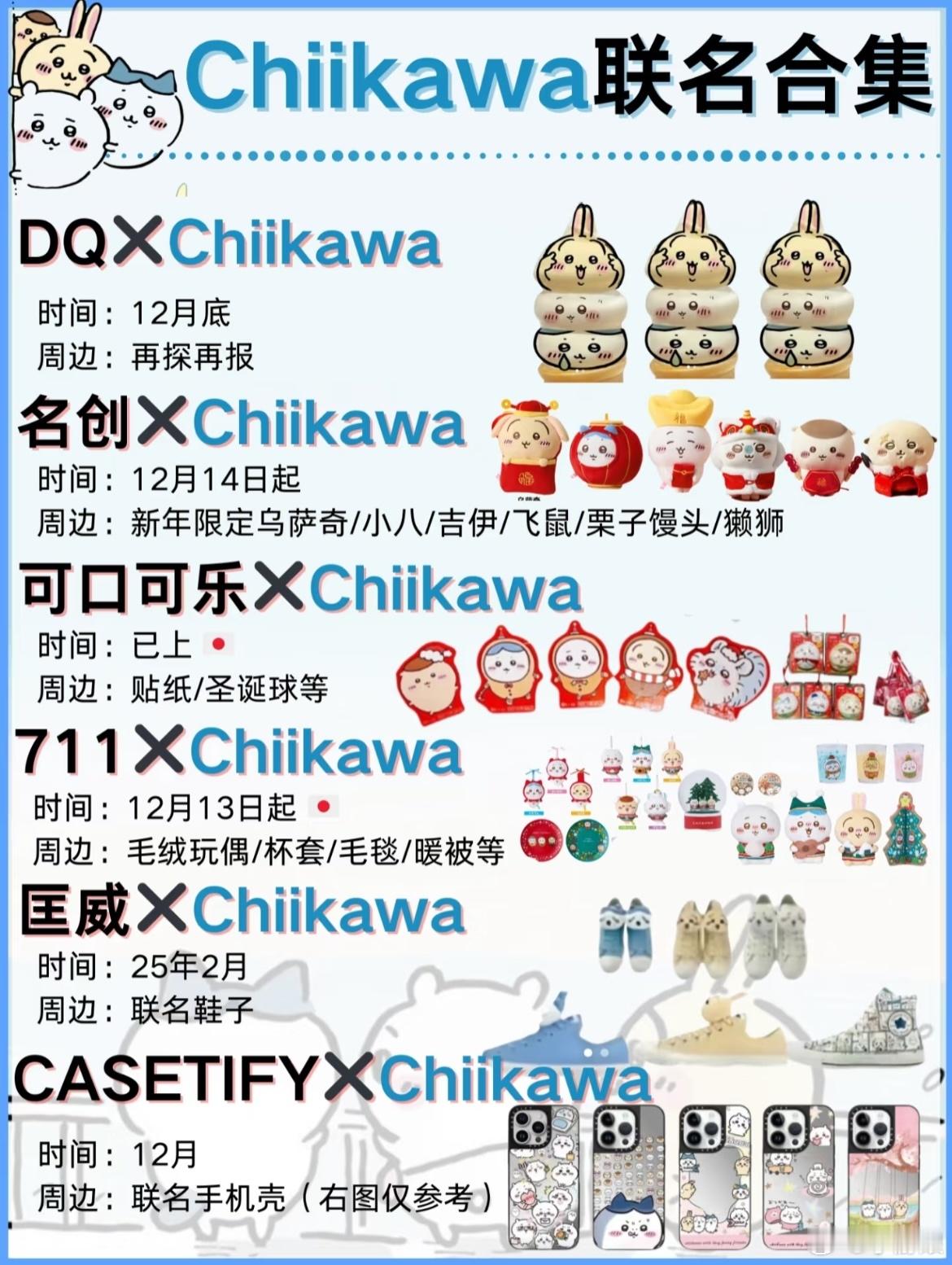 chiikawa联名你都买过哪些？[doge]不过这次DQ联名为什么没有獭狮和栗