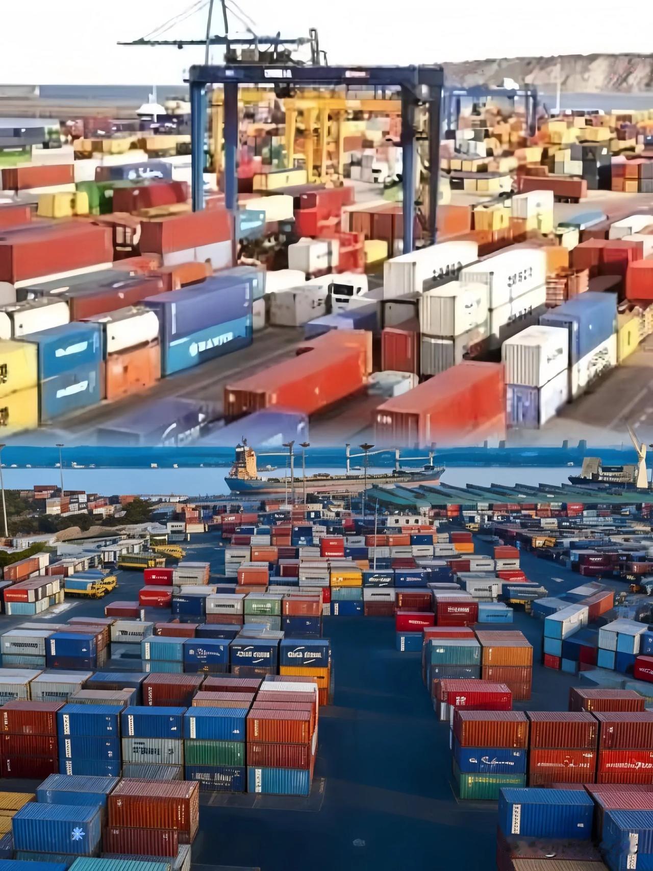 吉大港彻底停了～

工人不干活了，船全堵在海上:

今儿早上八点，吊机像是集体被